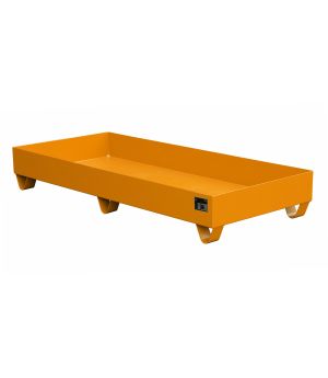 Auffangwanne 217 l, 1800×800×275 mm, Stahl lackiert, RAL 200