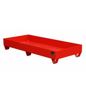 Auffangwanne 217 l, 1800×800×275 mm, Stahl lackiert, RAL 300
