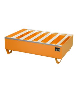 Auffangwanne 224 l, 1200×800×360 mm, Stahl lackiert, RAL 200