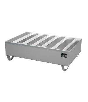 Auffangwanne 224 l, 1200×800×360 mm, Stahl lackiert, RAL 700