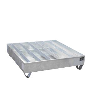 Auffangwanne 230 l, 1200×1200×285 mm, Stahl feuerverzinkt