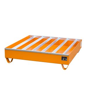 Auffangwanne 230 l, 1200×1200×285 mm, Stahl lackiert, RAL 20