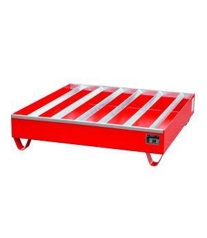 Auffangwanne 230 l, 1200×1200×285 mm, Stahl lackiert, RAL 30