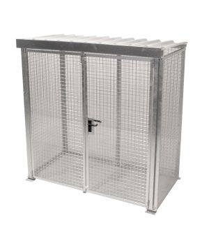 Gasflaschen-Container GFC-M1/D-DF, für 32 Gasflaschen, 2100×