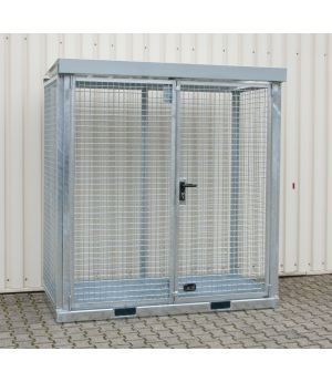 Gasflaschen-Container GFC-E/G M1, für 32 Gasflaschen, 2180×1