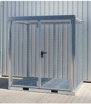 Gasflaschen-Container GFC-E/G M2, für 45 Gasflaschen, 2180×1