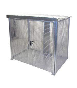 Gasflaschen-Container GFC-M3/D-DF, für 60 Gasflaschen, 2400×