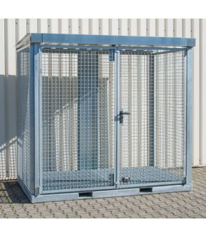 Gasflaschen-Container GFC-E/G M3, für 60 Gasflaschen, 2530×1