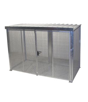 Gasflaschen-Container GFC-M4/D-DF, für 78 Gasflaschen, 3100×