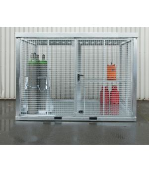 Gasflaschen-Container GFC-E/T M5, für 104 Gasflaschen, 3180×