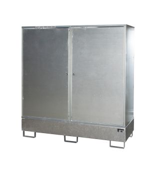Gefahrstoffdepot 208 l Auffangvolumen, 1680×690×1780 mm, für