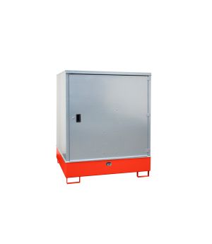 Gefahrstoffdepot 468 l Auffangvolumen, 1475×1460×1805 mm, fü