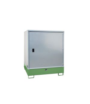 Gefahrstoffdepot 468 l Auffangvolumen, 1475×1460×1805 mm, fü