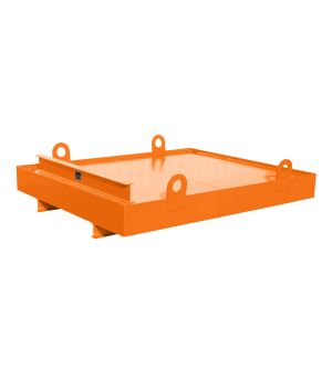 Auffangwanne 850 l, Stahl lackiert, RAL 2000 Gelborange