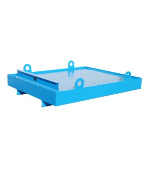 Auffangwanne 850 l, Stahl lackiert, RAL 5012 Lichtblau