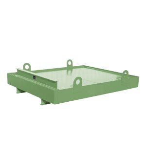 Auffangwanne 850 l, Stahl lackiert, RAL 6011 Resedagrün