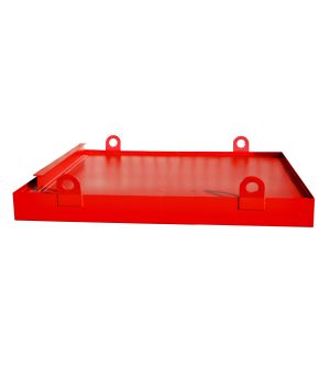 Auffangwanne 1036 l, Stahl lackiert, RAL 3000 Feuerrot