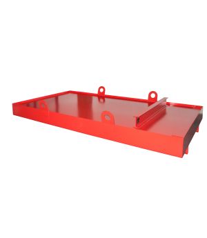 Auffangwanne 1222 l, Stahl lackiert, RAL 3000 Feuerrot