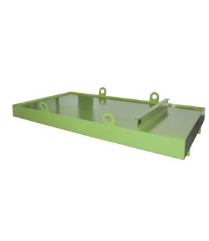 Auffangwanne 1222 l, Stahl lackiert, RAL 6011 Resedagrün