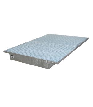 Regalwanne 200 l, 1750×1250×160 mm, Stahl feuerverzinkt, mit