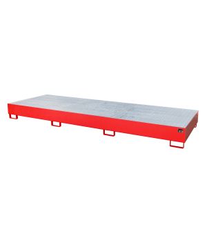 Auffangwanne 1000 l, 3850×1300×340 mm, Stahl lackiert, mit G