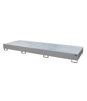 Auffangwanne 1000 l, 3850×1300×340 mm, Stahl lackiert, mit G