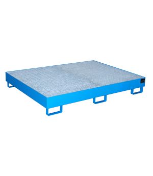 Regalwanne 257 l, 1750×1300×250 mm, Stahl lackiert, mit Gitt