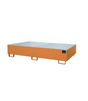 Regalwanne 570 l, 2650×1300×300 mm, Stahl lackiert, mit Gitt