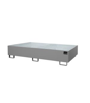 Regalwanne 570 l, 2650×1300×300 mm, Stahl lackiert, mit Gitt