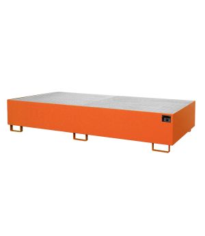 Regalwanne 1000 l, 2650×1300×435 mm, Stahl lackiert, mit Git