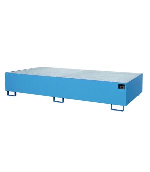 Regalwanne 1000 l, 2650×1300×435 mm, Stahl lackiert, mit Git
