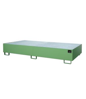 Regalwanne 1000 l, 2650×1300×435 mm, Stahl lackiert, mit Git