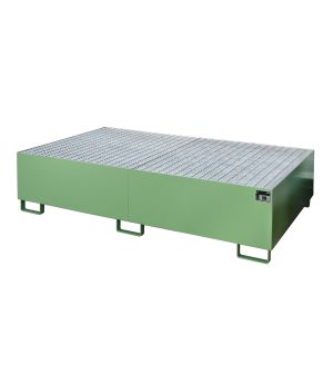 Regalwanne 1000 l, 2150×1300×505 mm, Stahl lackiert, mit Git