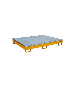 Regalwanne 256 l, 1765×1315×255 mm, Stahl lackiert, mit Gitt