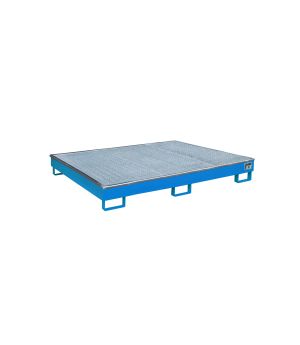 Regalwanne 256 l, 1765×1315×255 mm, Stahl lackiert, mit Gitt