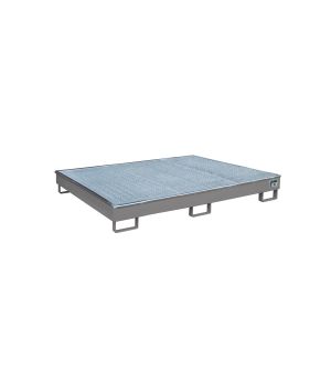Regalwanne 256 l, 1765×1315×255 mm, Stahl lackiert, mit Gitt