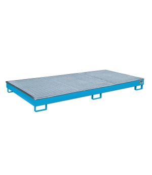 Regalwanne 240 l, 2665×1315×210 mm, Stahl lackiert, mit Gitt