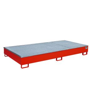 Regalwanne 558 l, 2665×1315×305 mm, Stahl lackiert, mit Gitt