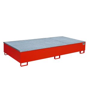 Regalwanne 1000 l, 2665×1315×440 mm, Stahl lackiert, mit Git