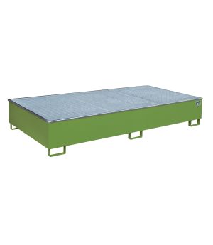 Regalwanne 1000 l, 2665×1315×440 mm, Stahl lackiert, mit Git
