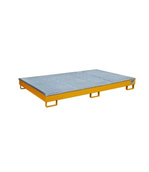 Regalwanne 247 l, 2165×1315×230 mm, Stahl lackiert, mit Gitt