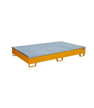 Regalwanne 1000 l, 2165×1315×510 mm, Stahl lackiert, mit Git