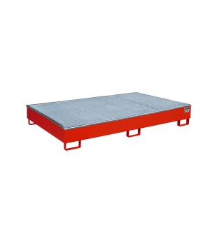 Regalwanne 1000 l, 2165×1315×510 mm, Stahl lackiert, mit Git