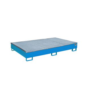 Regalwanne 1000 l, 2165×1315×510 mm, Stahl lackiert, mit Git