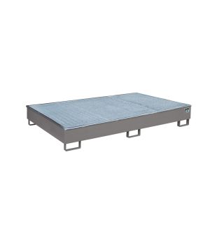 Regalwanne 1000 l, 2165×1315×510 mm, Stahl lackiert, mit Git