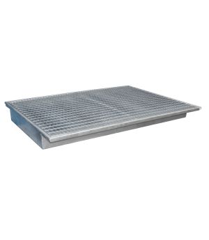 Regalwanne 173 l, 1765×1265×165 mm, Stahl feuerverzinkt, mit