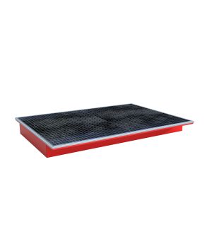 Regalwanne 173 l, 1765×1265×165 mm, Stahl lackiert, mit Gitt
