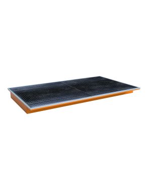 Regalwanne 175 l, 2165×1265×145 mm, Stahl lackiert, mit Gitt