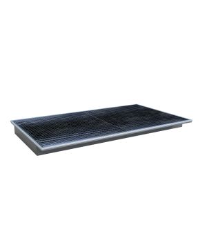 Regalwanne 175 l, 2165×1265×145 mm, Stahl lackiert, mit Gitt