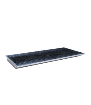 Regalwanne 200 l, 2665×1265×135 mm, Stahl feuerverzinkt, mit